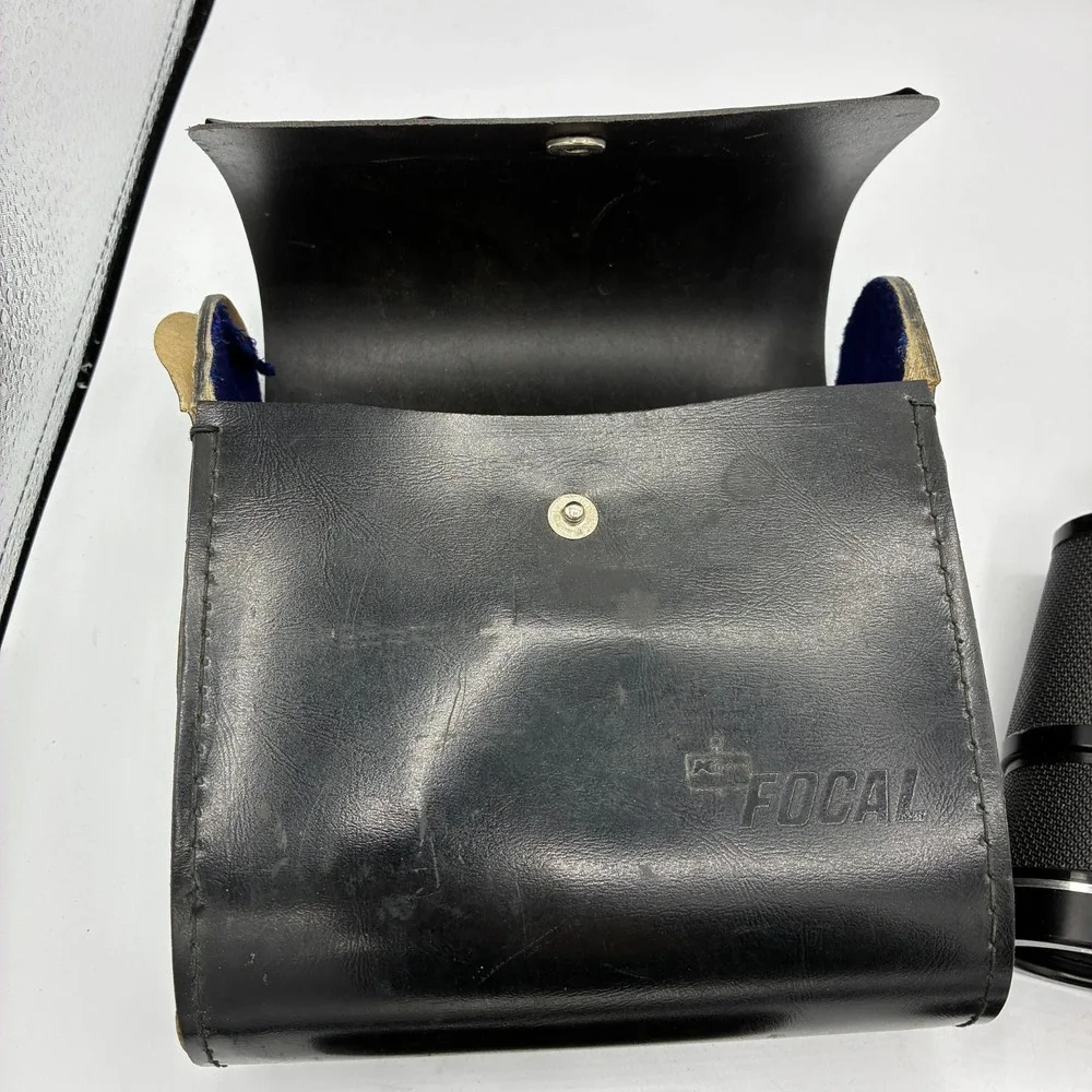 Vintage Focal Quick Focus Binoculars Siam Cat Optics w/ Case Japan